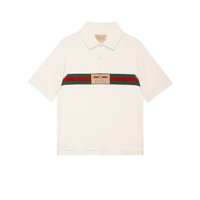 Gucci Boys Polo Sky Blue with good Cat Collar Size 110 5 Years