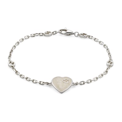 Bracciale Gucci Heart con Incrocio GG in argento 925 GUCCI Italia