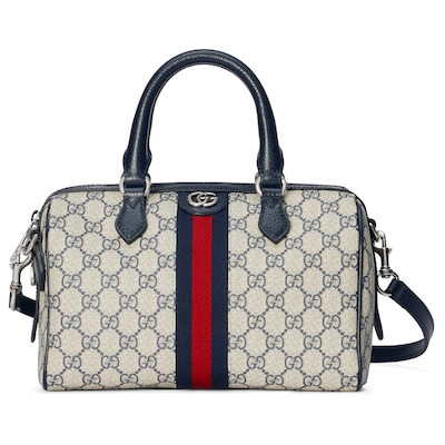 Gucci navy boston bag online