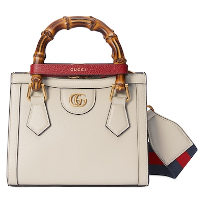 グッチ ダイアナ〕ミニ トートバッグホワイト レザー | GUCCI® JP