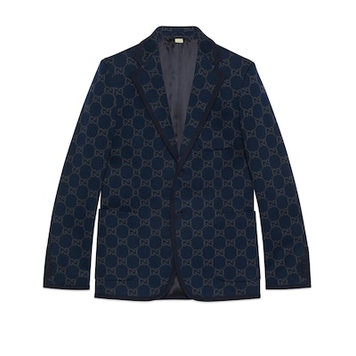 Gg jacquard cotton jacket best sale