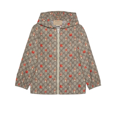 ピーターラビット™ x GUCCI フーデッド ジャケットベージュ