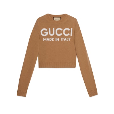 Gucci crop 2024 top sweatshirt