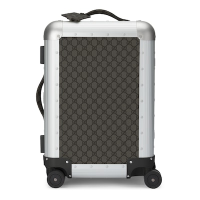 グッチ ポーター〕キャビン トロリーブラック GGスプリーム