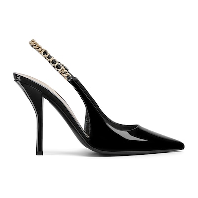 Decollete Gucci Signoria in pelle verniciata nera GUCCI Italia