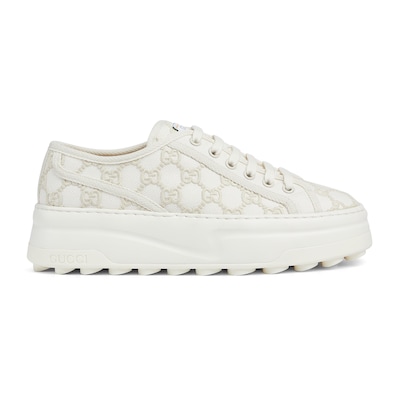 Women s Gucci Tennis 1977 trainer in off white canvas GUCCI AE