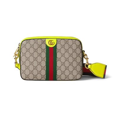 Ophidia small crossbody bag in beige and ebony GG Supreme GUCCI Canada