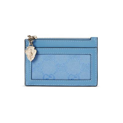 GG card case wallet in light blue GG canvas | GUCCI® US 