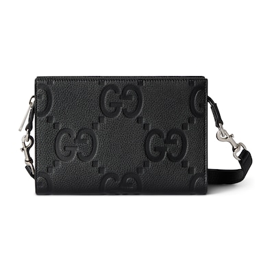 ジャンボ GG スモールバッグブラック ジャンボGG レザー | GUCCI公式