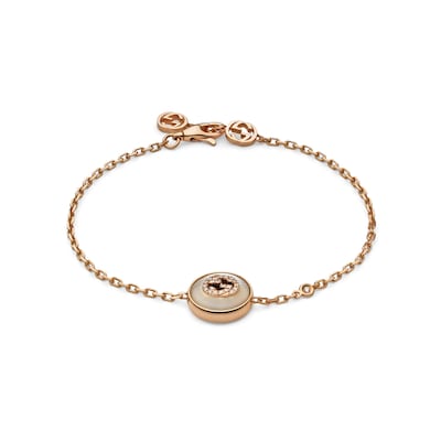 【GUCCI】〔インターロッキング〕18K ダイヤモンド ブレスレット グッチ インターロッキング〕18K ダイヤモンド ブレスレット18K