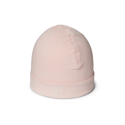 Baby cotton hat in light pink GUCCI GR