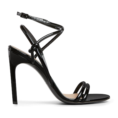 GUCCI Women s Strappy Sandal Black Leather