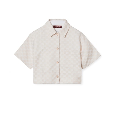 GUCCI - 美品グッチトップス♫ グッチ レディース ウェアGGコットンギャバジン シャツ | GUCCI公式