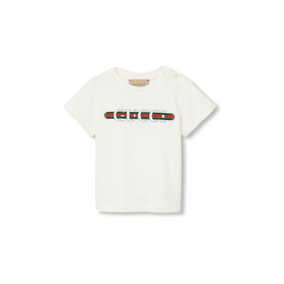 GUCCI ベビー Tシャツ 80 ベビー〕プリント コットン Tシャツホワイト | GUCCI公式
