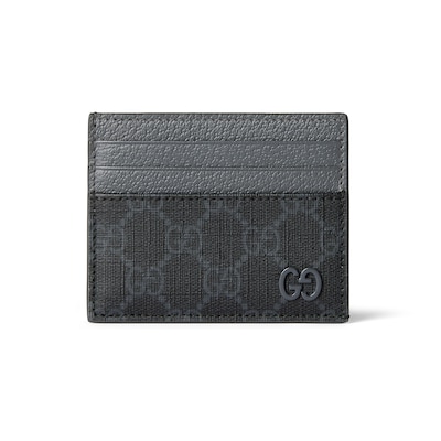 Bi color card case with GG detail in black GG Supreme GUCCI Canada