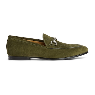 Mens green gucci loafers outlet