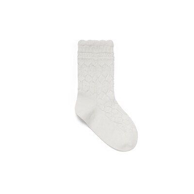 Baby GG perforated cotton socks in white GUCCI GR