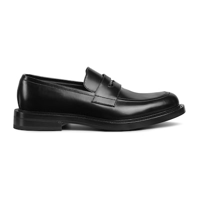 Men s loafer in black leather GUCCI Canada