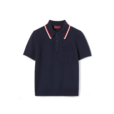 Grey gucci polo shirt best sale