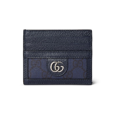 Portacarte Ophidia GG in tessuto GG Supreme blu GUCCI Italia