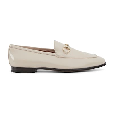GUCCI Women s Jordaan Loafer White Leather