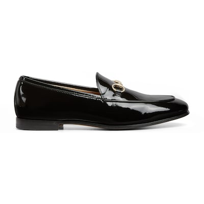 Mocassino Gucci Jordaan donna in pelle verniciata nera GUCCI Italia