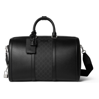 VIP SALE!!Gucciグッチ♪795218 GG Supreme medium duffle bag in black GG Supreme | GUCCI® SG