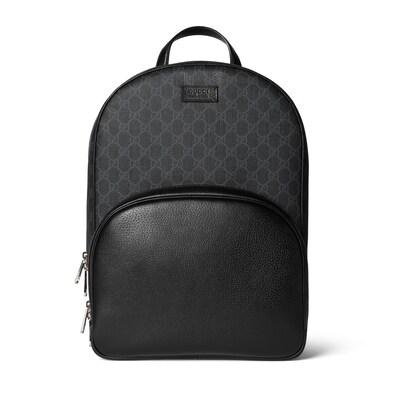 Gucci backpack black gg logo shop