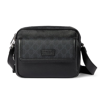 GUCCI Small GG Crossbody Bag With Tag Black GG Canvas