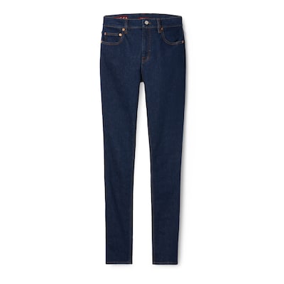 Pantalone slim fit in denim stretch in blu scuro GUCCI Italia