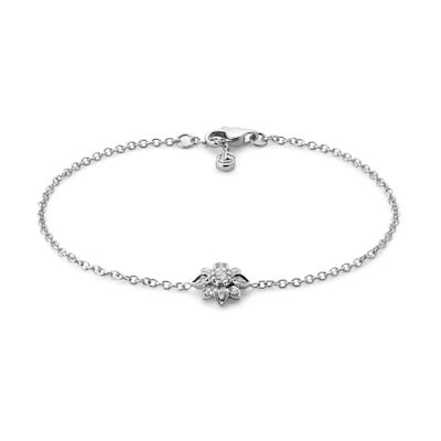 グッチ フローラ〕日本限定 18K ダイヤモンド チェーン