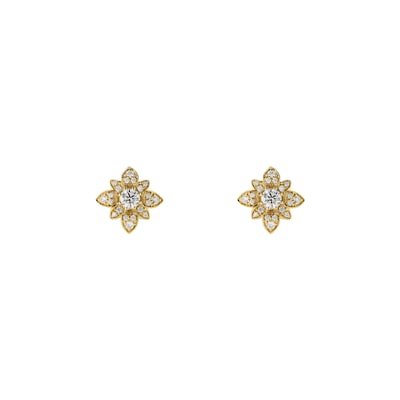 売切必至/Gucci〔グッチ フローラ〕ダイヤモンド付き 18K ピアス 売切必至/Gucci〔グッチ フローラ〕ダイヤモンド付き 18K ピアス