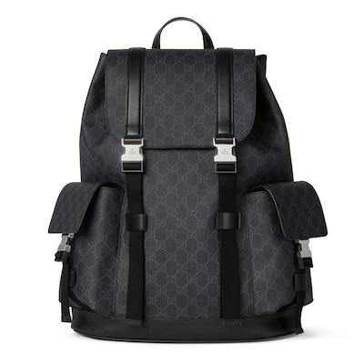 GG backpack in black GG Supreme GUCCI US