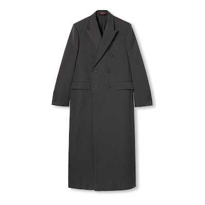 ANCORA”エンブロイダリー ウール コートダークグレー | GUCCI公式 ANCORA”エンブロイダリー ウール コートダークグレー | GUCCI公式