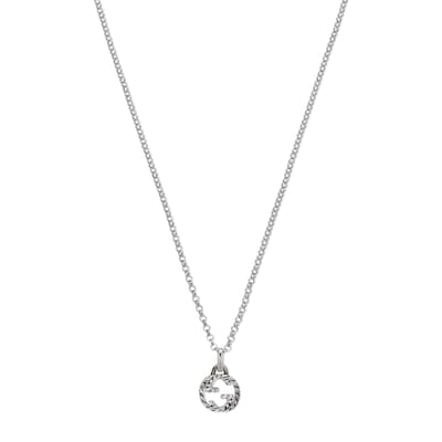 925 Sterling Silver Interlocking G Pendant Necklace | GUCCI® US 925 Sterling Silver Interlocking G Pendant Necklace | GUCCI® US