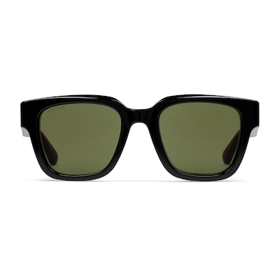 Ady Gustiawan専用 Low nose bridge fit sunglasses in black acetate | GUCCI® SG