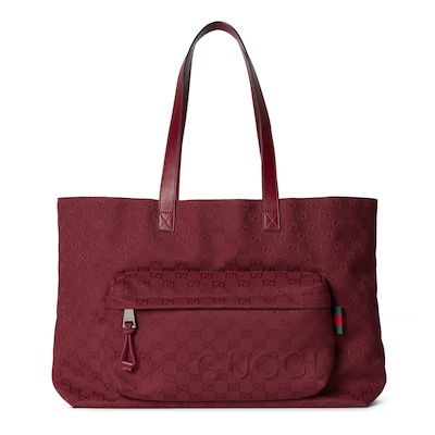 Cabas GG grande taille en Toile GG rouge Rosso Ancora GUCCI FR