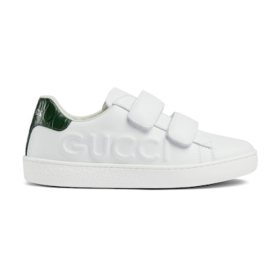 GUCCI Kids Ace Sneaker White Leather