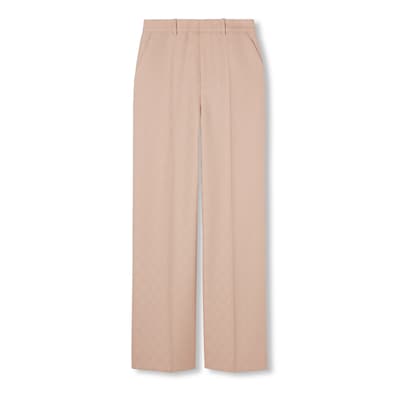 GG wool pant in light rose | GUCCI® US