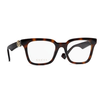 Square optical frame in dark tortoiseshell GUCCI AE