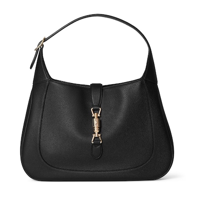 Gucci Jackie 1961 medium shoulder bag in black leather Gucci Jackie 1961 medium shoulder bag in black leather