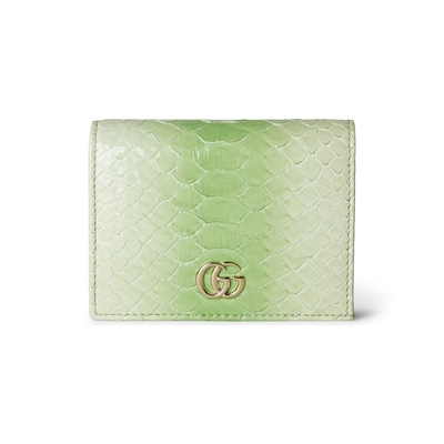 Gucci marmont card case green on sale