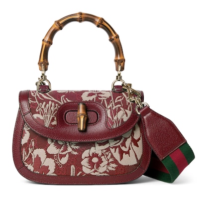 GUCCI　グッチ　バンブーハンドバッグ　訳あり グッチ バンブー 1947〕日本限定 スモール トップハンドルバッグ