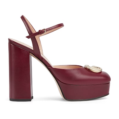 Gucci double g heels sales