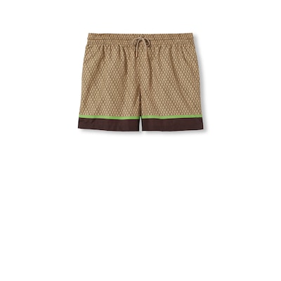 Gucci print swim trunks shop