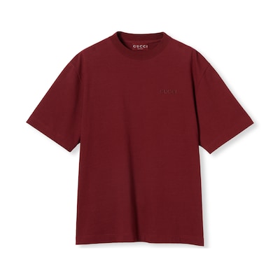 Burgundy gucci shirt online