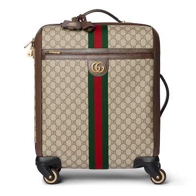 GUCCI SAVOY スモールキャビントロリーバッグ GG グッチ サボイ Gucci Savoy〕キャビン トロリーベージュ＆エボニー GG