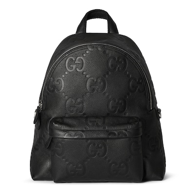 ジャンボ GG ミディアム バックパックブラック GGレザー | GUCCI公式