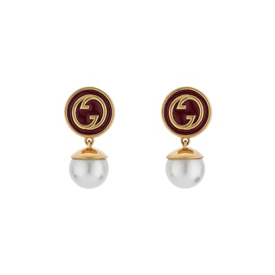 グッチGGハイブランドピアス 耳飾り レディースピアス 真珠付き