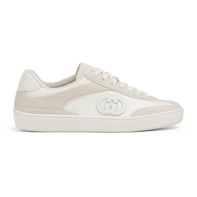 Gucci☆関税込☆G75 スエード＆キャンバススニーカー Men's G75 sneaker in dark brown suede | GUCCI® US